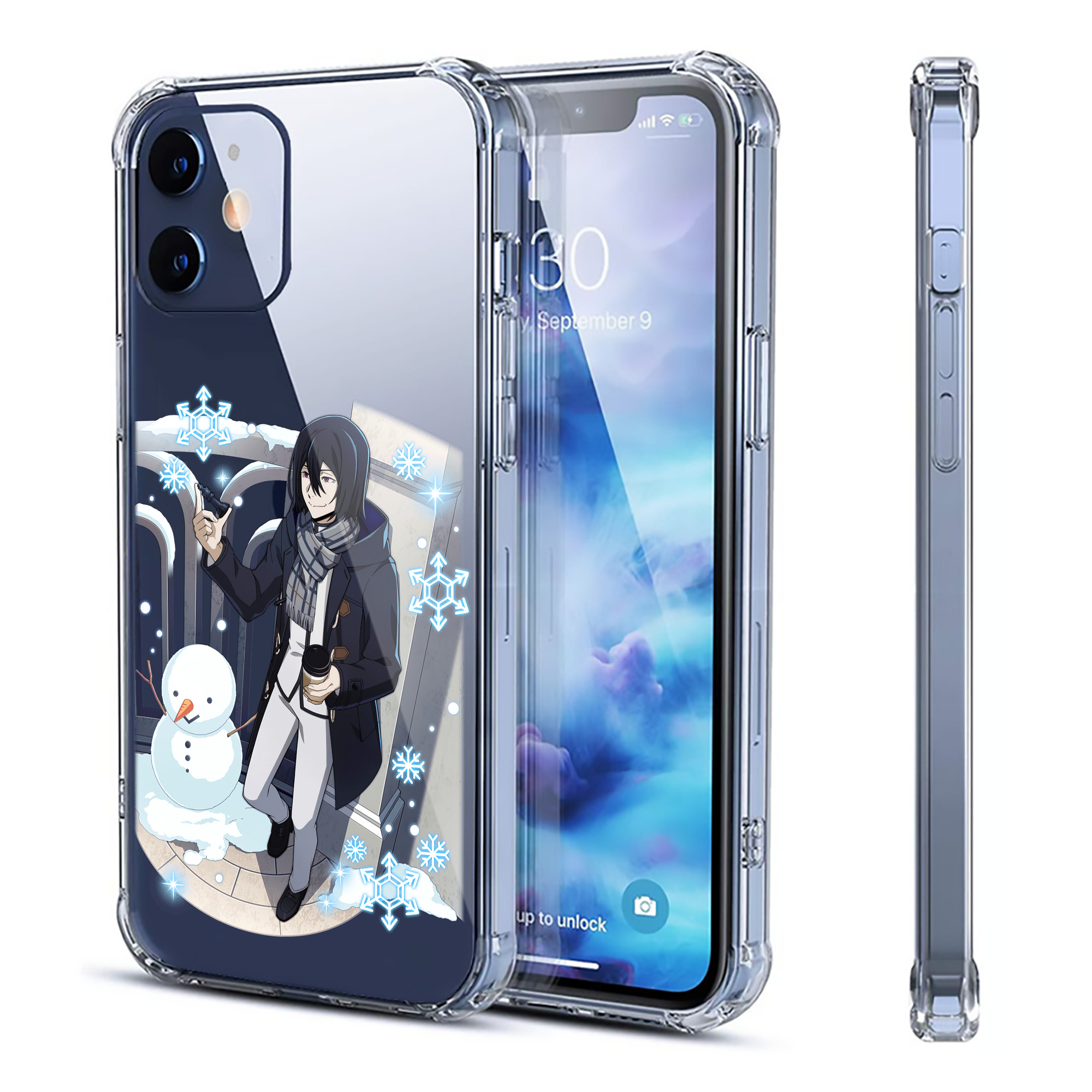 （画像用） 文豪ストレイドッグス Bungo Stray Dogs 【iPhone 12シリーズ対応】透明スマホケース（クリアソフトケース）